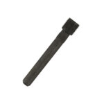 Door hinge pin with screw thread for mirrors