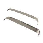 Wind deflector door window, Stainless Steel