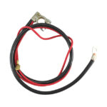 Positive battery cable, black 840 mm, red 1050 mm