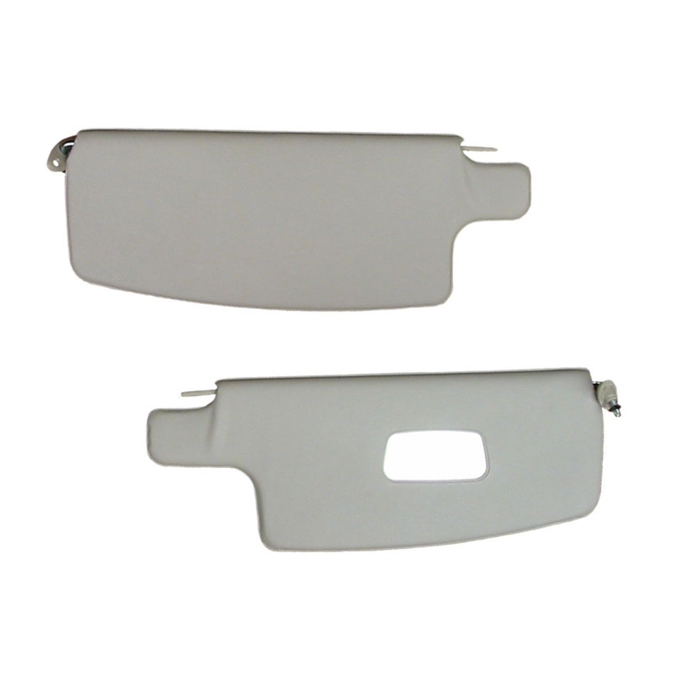 17474 Sun visors, pair, white, with mirror - Afbeelding 1