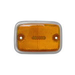Side reflector lens front - Orange/silver