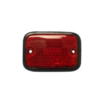 Lentille de réflecteur latéral arrière - rouge-noir