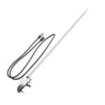 Antenne base chromée, fixation 1 point