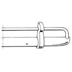 Bumper front, Export (USA), Chrome Brazilian quality