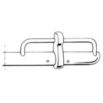 Bumper rear, Export (USA), chrome Brazilian quality