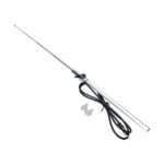 Antenne avec base incurvée, chromée