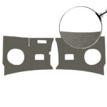Kick panels, grey, as pair