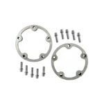 Separadores de rueda de 5 tacos, 1 pulgada (25,4 mm) de ancho, como par, Completos con tornillos de 38 mm, Ø 12 mm. Para llantas de acero.