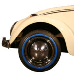 Blauwe muurring (klein) 14 inch, 4 stuks