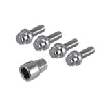 Wheelboltlocks, anti-theft, 5 lug, 12 x 1.5, 4 pieces
