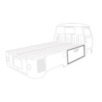 Porte de rangement latérale en caoutchouc Pick Up gauche ou droite, complète pour une porte