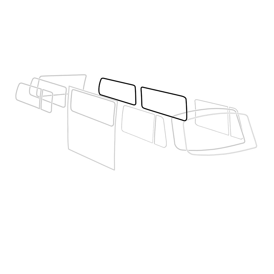 Side window seal with preformed corners. German Quality for 08/67-07/79 Side window seal with preformed corners. German Quality - Afbeelding 1