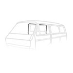 Sliding door seal, right - German Quality