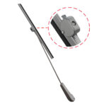 Wiper arm + blade, silver