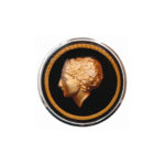 Horn button ''GOLDEN LADY'' for Banjo steeringwheel 'Flat4'
