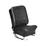 Seat cover set, blac, Smooth vinyl