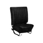 Jeu de housses de siège, noir, Basket weave
