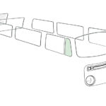 Vent wing window closed, right, green