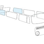 Rear side window L/R