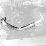 Water pipe from pump behind pulley, Stainless Steel – Bild 3