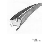 Rear window seal, 'Cal-Look' - Image 2