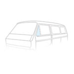 Vent wing window closed, left