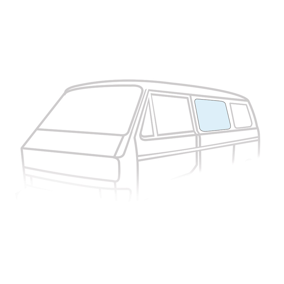 Zijruit midden / schuifruit voor Bus 05/79-07/92 Side middle window / slidingdoor window - Afbeelding 1