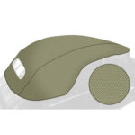 Capote extérieure de cabriolet, Vinyle, beige