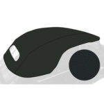 Capota exterior convertible, Vinilo, negro
