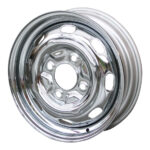 Wheel standard, chrome, 4 lug (4x130), 4.5 x 15, ET +45