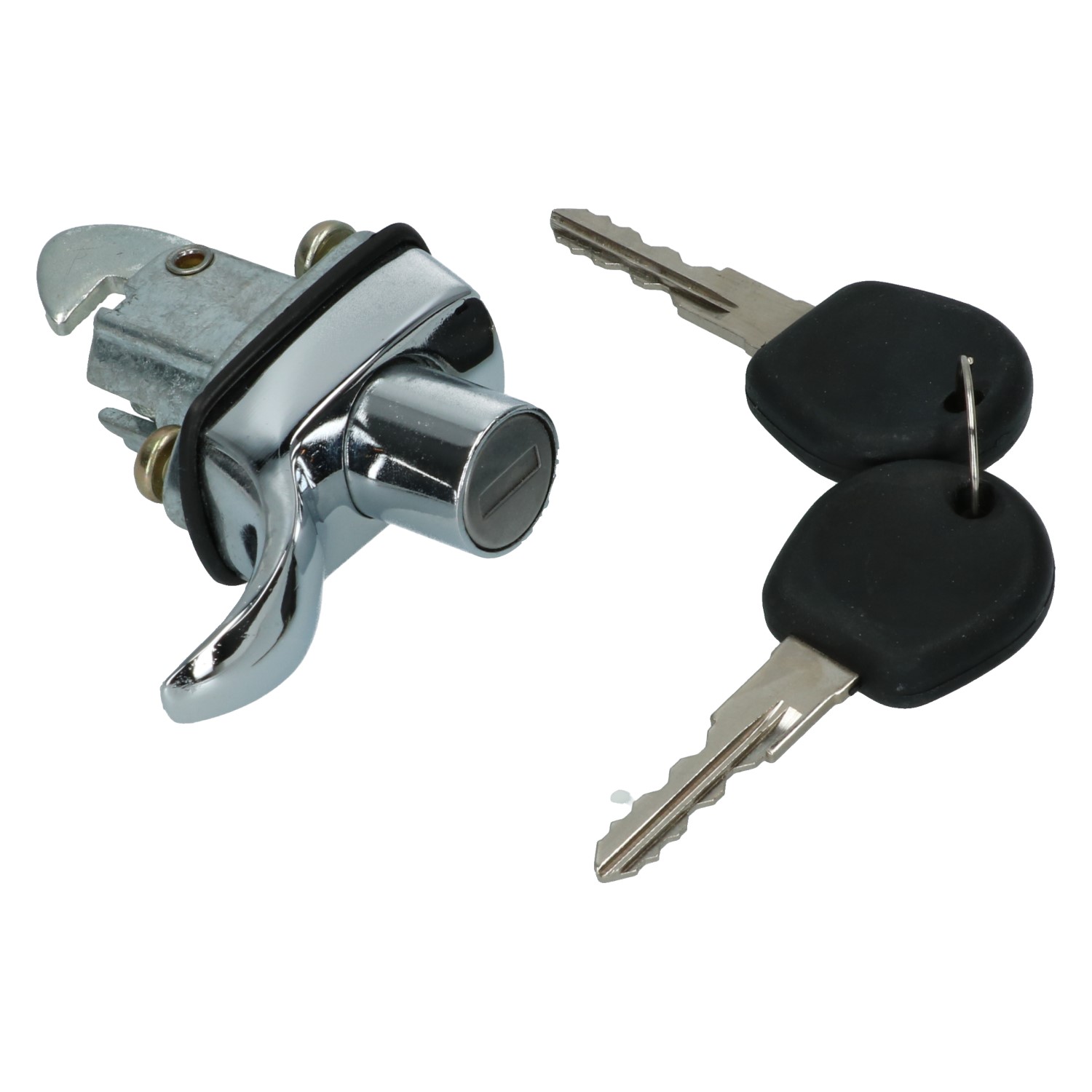 Enginelid lock W/keys - chrome for Beetle 08/64-07/66 Enginelid lock W/keys - chrome - Afbeelding 1