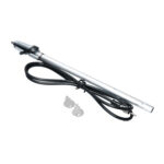 Antenna with curved base, chromed - Imagen 2