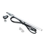 Antenna with curved base, chromed - Imagen 3