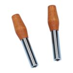 Door lock pulls, chrome/wood – Bild 2