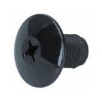 Seat belt plug 7/16" black