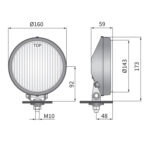 Spotlight front chrome, clear glass - Afbeelding 4