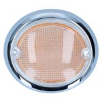 Lentille de clignotant, droite, claire/orange