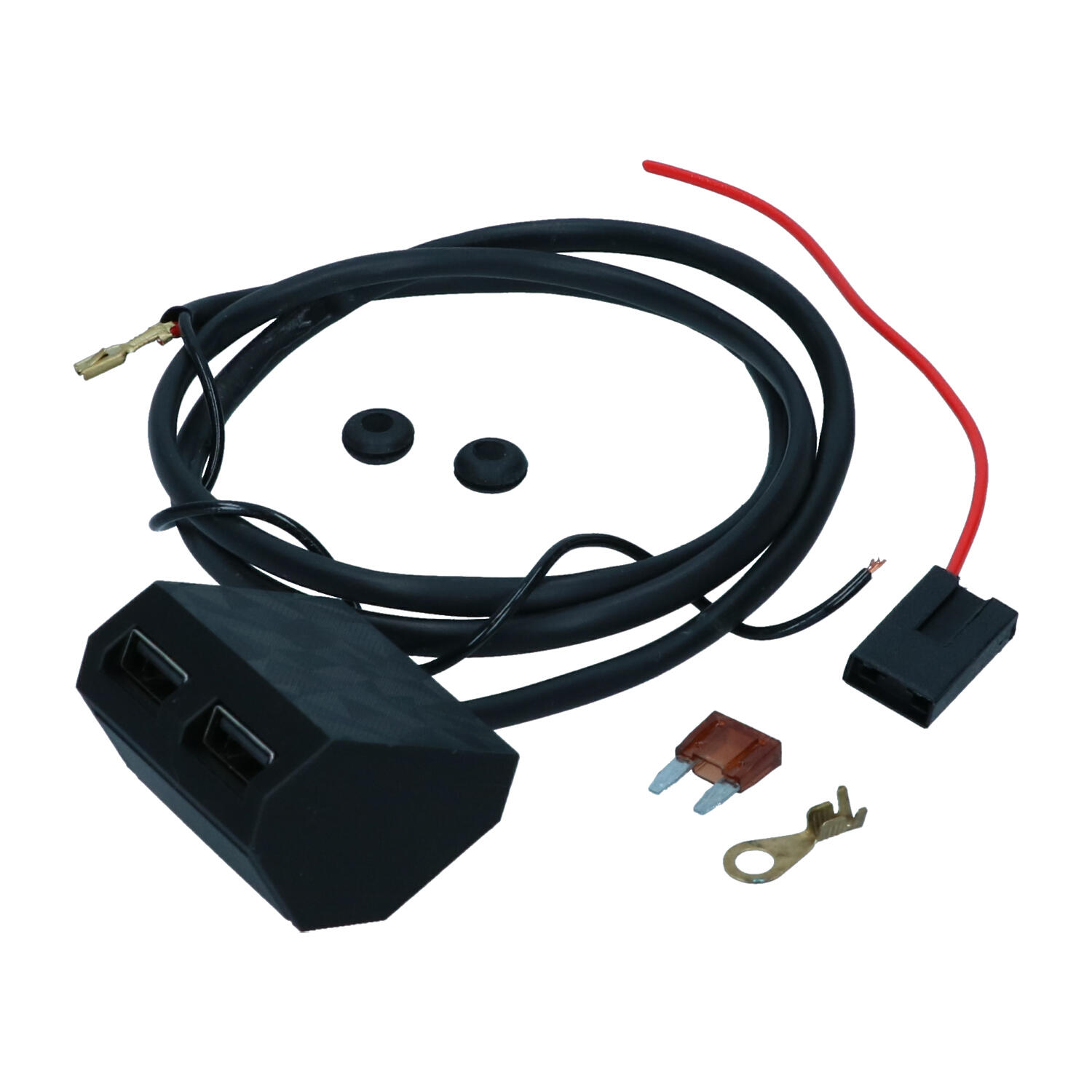 0699-260.21cce939 USB charger for ashtray, 12 Volt (metal ashtray) - Image 1
