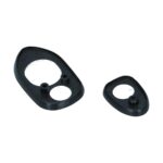 Seal front hood handle , top and bottom, black