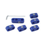 Supports de fil de bougie, bleus