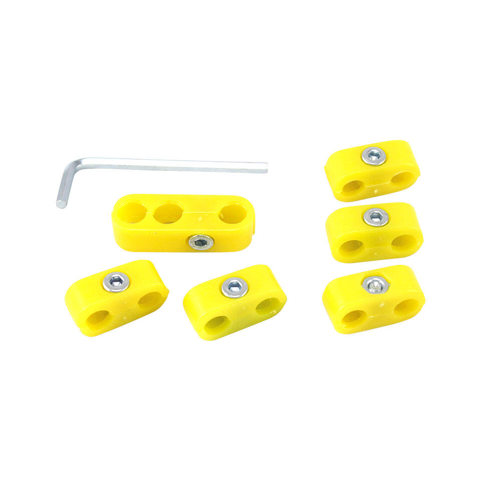 16385.21cce939 Spark plug wire retainers, yellow - Image 1
