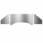 Firewall, stainless steel, chrome, smooth