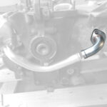 Water pipe elbow on engine case to 2nd cylinder, Stainless Steel - Imagen 3
