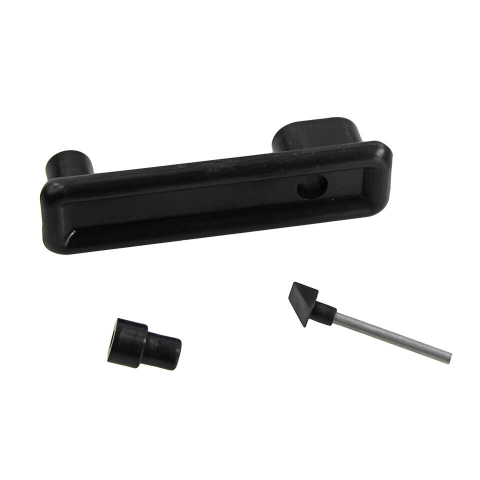 6440-100.21cce939 Cupboard door handle black, Westfalia – Bild 1