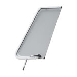 Vent window assembly, white, right