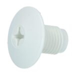 Seat belt plug 7/16" white