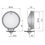 Foglight front chrome, yellow glass - Imagen 4