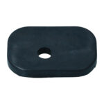 Shock pad between body & frame, rear