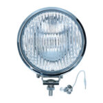 Faro antiniebla delantero cromado, cristal transparente