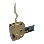 Sliding door lock mechanism, front